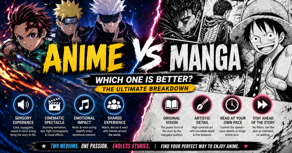 Anime vs Manga: Which One Is Better? The Ultimate Breakdown