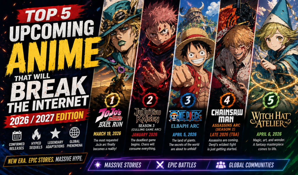 Top 5 Upcoming Anime That Will Break the Internet